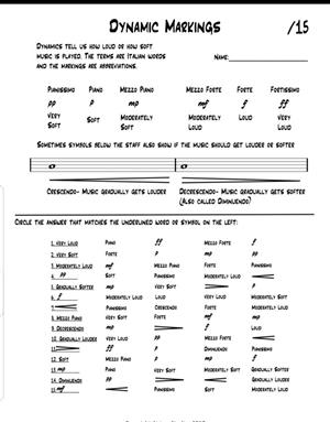 DYNAMIC MARKINGS 